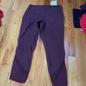 lululemon athletica burgundy Leggings